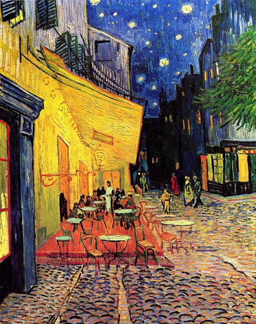 Cafe Terrace on  Place du Forum, Arles, at Night Poster Print - Item # VARBLL058750579L