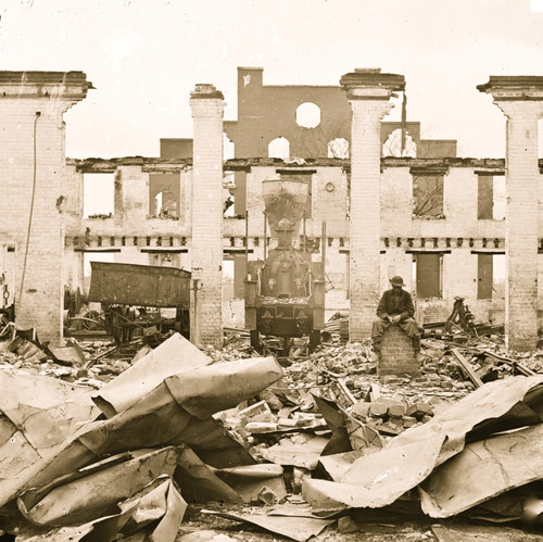 Richmond, Virginia. Ruins of Richmond & Petersburg Railroad depot. Poster Print - Item # VARBLL058745243L