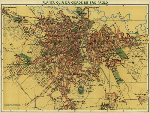 Plan of the City of Sao Paolo, Brazil - San Paolo, 1913 Poster Print - Item # VARBLL058758612L