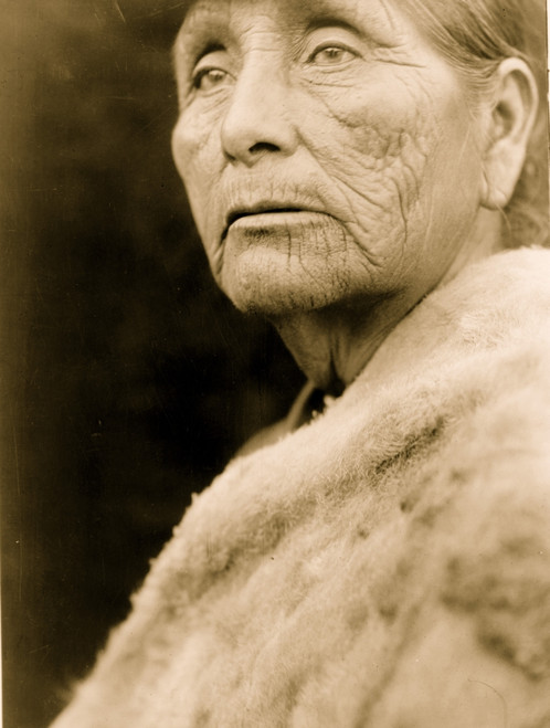 Hupa woman, head-and-shoulders portrait, facing left. Poster Print - Item # VARBLL058747663L