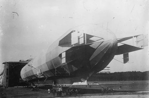 Zeppelin airship for passengers Poster Print