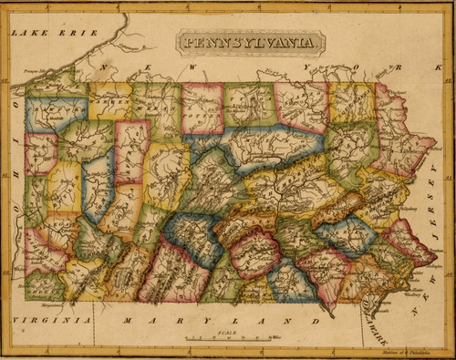 Pennsylvania - 1817 Poster Print