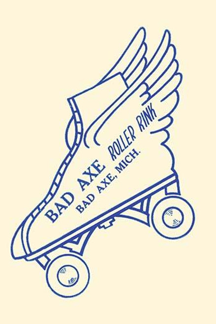 Stickers were issued by roller rinks across the United States.  Many were stock designs imprinted with the local skating facility.  This was for the Bad Axe Roller Rink in Bad Axe, Michigan Poster Print by Unknown - Item # VARBLL0587262796