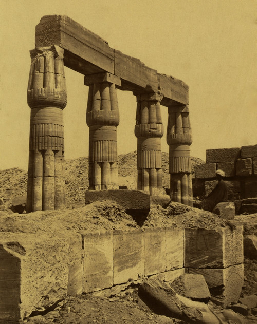Section of the remains of the Temple of Thutmose III, Thebes Poster Print - Item # VARBLL058754038L
