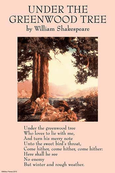 Love poem illustrated by Maxfield Parrish's "Hilltop" Poster Print by William Shakespeare - Item # VARBLL0587272317