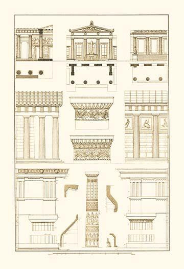 Architectural Drawings of Renaissance Architecture Poster Print by J. Buhlmann - Item # VARBLL0587093153