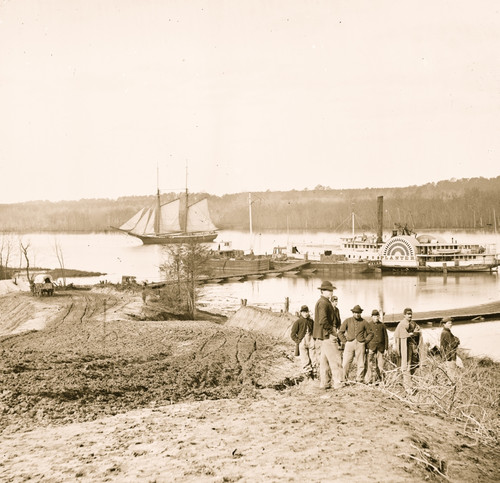 City Point, Va., vicinity. Medical supply boat Planter at General Hospital wharf on the Appomattox Poster Print - Item # VARBLL058745314L