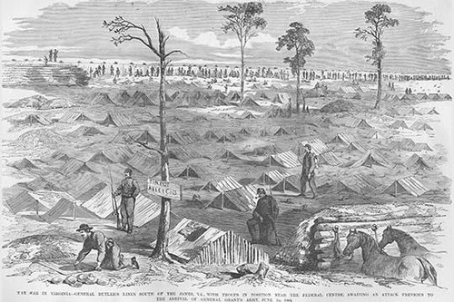 General Butler's Encampment in Virginia Poster Print by Frank  Leslie - Item # VARBLL0587329807