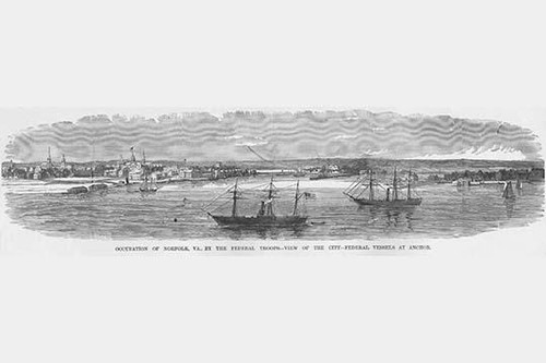 Occupation of Norfolk, Virginia - Federal Vessels at Anchor Poster Print by Frank  Leslie - Item # VARBLL0587325690