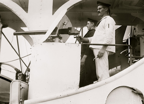 Sailors at rapid fire gun on Dutch ship "Utrecht" Poster Print - Item # VARBLL058751713L