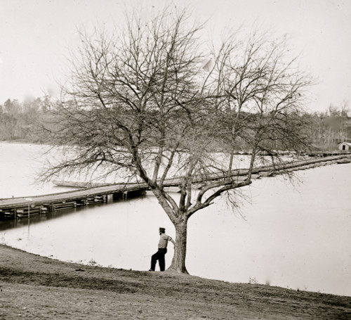 Pontoon bridge across the James River Poster Print - Item # VARBLL058753408L