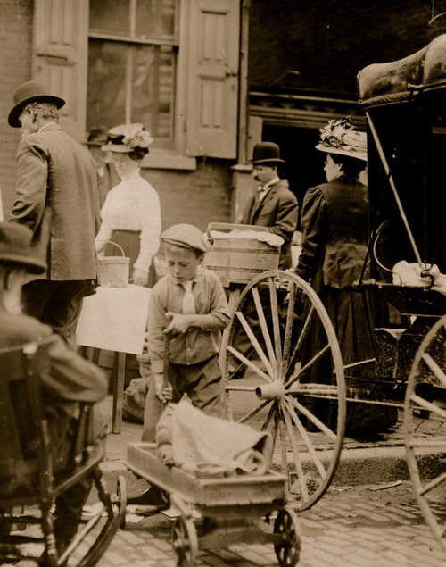 King Street Market in Wilmington sees young vendors selling fruits & Vegetables Poster Print - Item # VARBLL058754747L