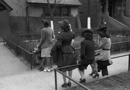 African American Girls waiting for Episcopal Church to end so they can see the processional, South Side of Chicago, Illinois Poster Print - Item # VARBLL058744947L
