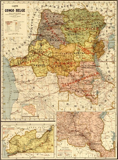 Belgian Congo - 1896 Poster Print - Item # VARBLL058758535L