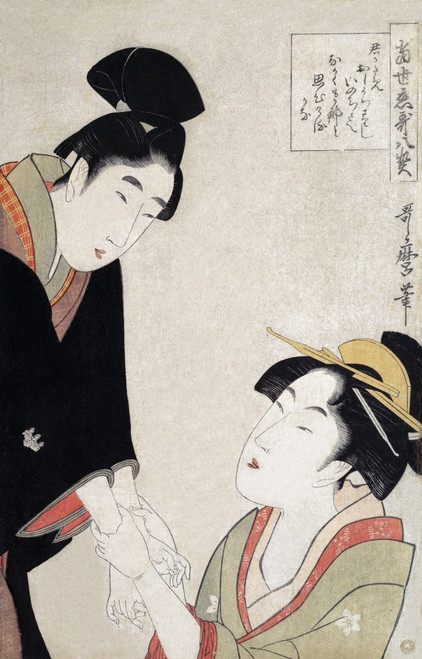 The Lovers Oshichi and Kichisaburo Poster Print by Utamaro - Item # VARBLL0587650338