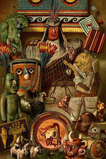 South American Indian Antiquities Poster Print by F.W.  Kuhnert - Item # VARBLL058716623L