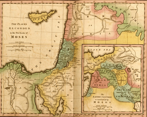 Places in the 5 Books of Moses Poster Print