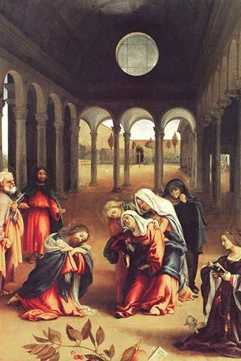 Christ bids farewell to his mother Poster Print by Lorenzo Lotto - Item # VARBLL0587289392