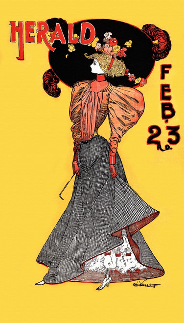 A woman wearing a large hat. Poster Print - Item # VARBLL0587413301