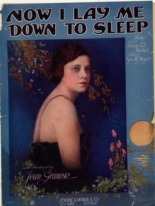 Beautiful Girl with a large full moon in the border Poster Print - Item # VARBLL058753907L