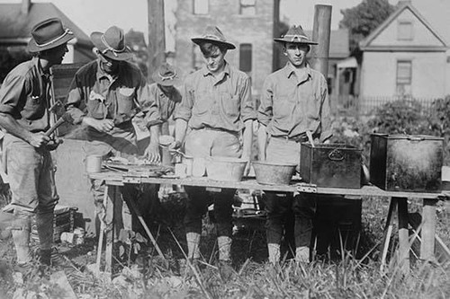 Grub Pile in Camp Columbus; Soldier Cooks at the Serving Table; Mexican Border Incursion to Apprehend Pancho Villa Poster Print by unknown - Item # VARBLL058745748L