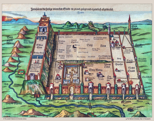 Artist Rendering of the City of Jerusalem Poster Print by  Jacopus Lucius Heinrich Bunting - Item # VARBLL0587421223 Artist Rendering of the City of Jerusalem Poster Print by  Jacopus Lucius Heinrich Bunting - Item # VARBLL0587421223