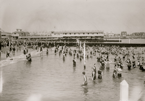 Bathing at Brighton Beach, Brooklyn Poster Print - Item # VARBLL058750092L Bathing at Brighton Beach, Brooklyn Poster Print - Item # VARBLL058750092L