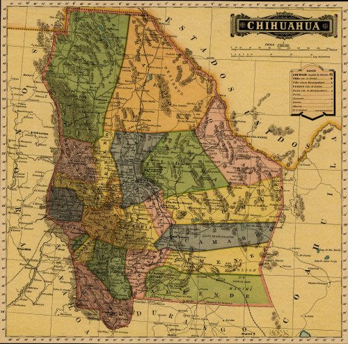 Chihuahua, Mexico - 1884 Poster Print - Item # VARBLL058758288L