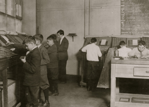 Learning a Trade; Printing & Typesetting Poster Print - Item # VARBLL058754427L