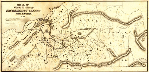 Sacramento Valley Railroad, California, Sacramento, 1854 Poster Print - Item # VARBLL058759286L
