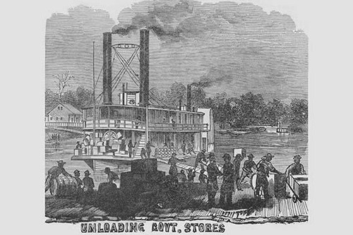 African Americans Longshoremen unloading government stores Poster Print by Frank  Leslie - Item # VARBLL0587332808