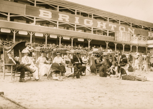 Bathing at Brighton Beach, Brooklyn Poster Print - Item # VARBLL058750094L