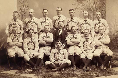 Team Baseball Photograph of Brooklyn Team Poster Print by unknown - Item # VARBLL0587238852