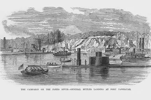 General Butler landing at Fort Pawhatan Poster Print by Frank  Leslie - Item # VARBLL0587329971