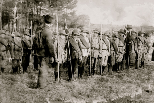 Training German boys for army Poster Print