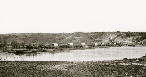 Fredericksburg, Virginia. Pontoon bridge across the Rappahannock Poster Print - Item # VARBLL058753399L