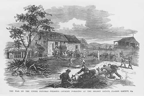 Wilson's Cavalry Foraging at the Selden Estate Poster Print by Frank  Leslie - Item # VARBLL0587330600