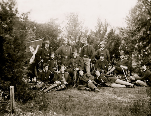 Culpeper, Va. Gen Robert O. Tyler and staff of the Artillery Reserve Poster Print - Item # VARBLL058754163L