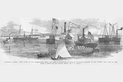 McClellan's Commissariat Depot at Harrison's Landing Poster Print by Frank  Leslie - Item # VARBLL0587327863