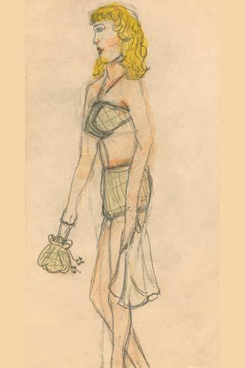 A bikini clad woman carries a towel and purse. Poster Print by Norma Kramer - Item # VARBLL0587248211