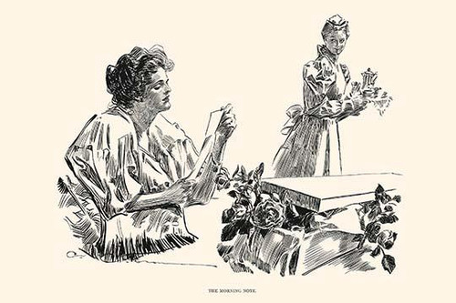 Roses arrive with a note for the lady Poster Print by Charles Dana Gibson - Item # VARBLL0587278501