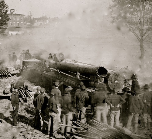 Atlanta, Georgia. Sherman's men destroying railroad Poster Print - Item # VARBLL058752325L