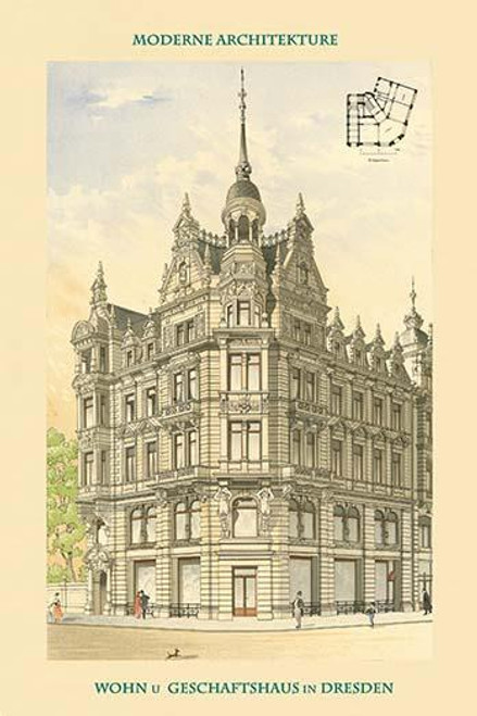 Apartments & Retail Shops - Dresden Poster Print by Summershuh & Rumpel - Item # VARBLL0587311312 Apartments & Retail Shops - Dresden Poster Print by Summershuh & Rumpel - Item # VARBLL0587311312