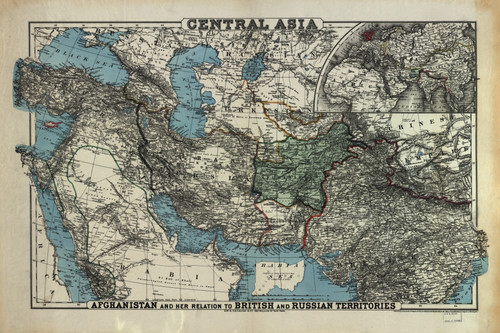Central Asia Poster Print