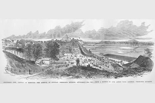 Fremont enters Jefferson City, Missouri Poster Print by Frank  Leslie - Item # VARBLL0587326921