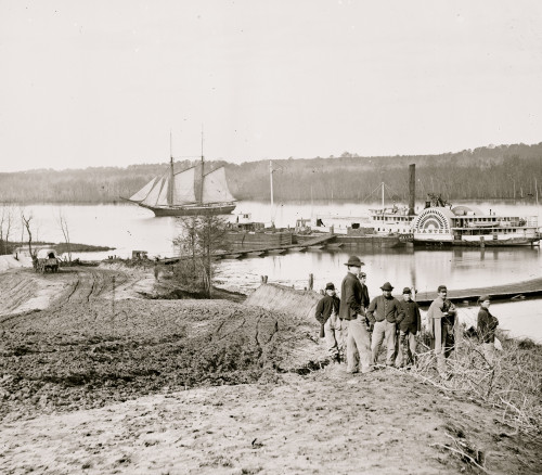 City Point, Va., vicinity. Medical supply boat Planter at General Hospital wharf on the Appomattox Poster Print - Item # VARBLL058752113L