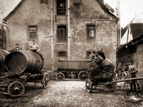 German Cooperage Yard Poster Print by unknown - Item # VARBLL0587434627