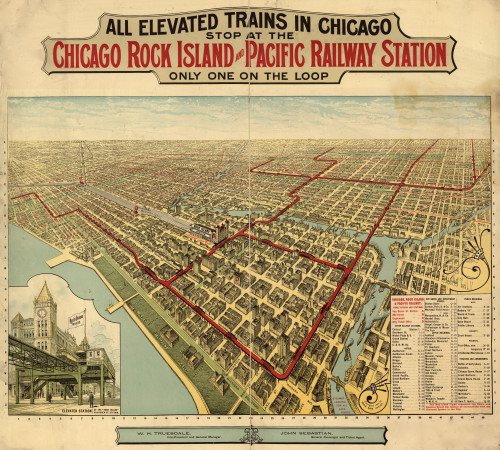 Only on the Loop; all elevated trains in Chicago Stop at the Station Poster Print - Item # VARBLL058759154L