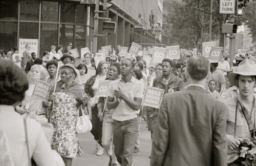 African Americans marching and Carrying signs for Civil Rights in DC Poster Print - Item # VARBLL0587632798