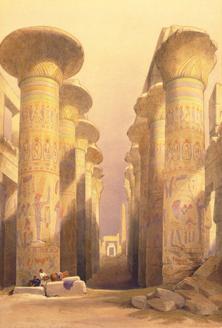 Thebes great hall at Karnac Nov 28, 1839 Poster Print by David Roberts - Item # VARBLL058742267x